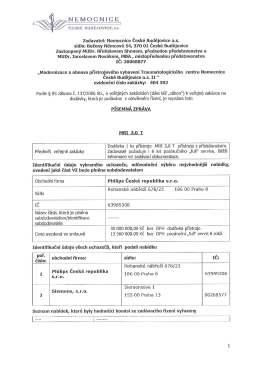 P&iacute;semn&aacute; zpr&aacute;va VZ 404 392 MRI 3,0T
