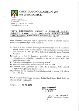 Page 1 OBEC HODONICE. OBECN&Iacute; 287 671 25 HODONICE :X: YN