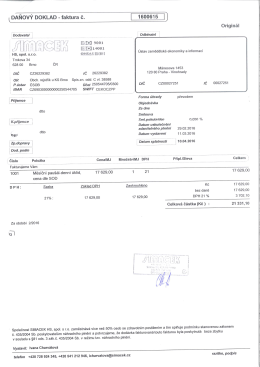 Page 1 (DAŃovÝ DOKLAD - faktura č. | 1500GT5 ]] Dodavatel