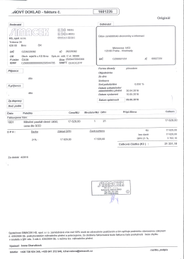 SIMACEK HS, spol. s.r.o. (4. faktura) 21.331,10 Kč vč. DPH