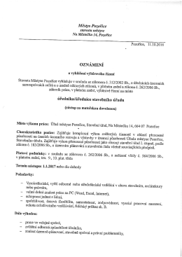 Page 1 Městys Pozořice starosta městyse Na Městečku 14, Pozořice