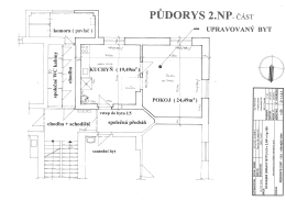 Půdorys - původní byt