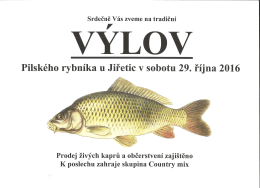 Výlov Pilského rybníka dne 29.10. 2016