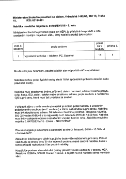 Nabídka - Ministerstvo životního prostředí