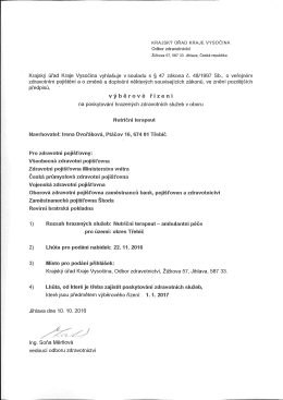 Vyhl&aacute;&scaron;en&iacute; v&yacute;běrov&eacute;ho ř&iacute;zen&iacute;