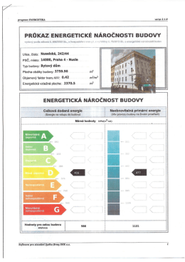 Page 1 program ENERGETIKA | |- AF * ** | PRŮKAZ ENERGETICKÉ