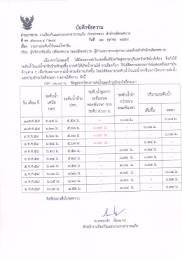 รายงานระดับน้ำในแม่น้ำท่าจีน (๑๑ ตุลาคม ๒๕๕๙)