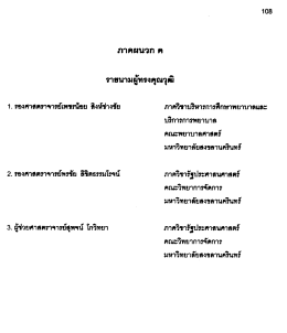 Page 1 108 รายนามผู้ทรงคุณวุฒิ 1. รองศาสตราจารย์เพชรน้อย สิงห์ช่างชัย