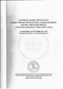 Test Report ACM 1000 PLANT. - e