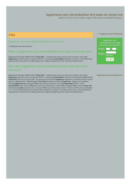 bagaimana cara menambahkan font pada s4x tanpa root