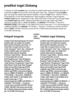 prediksi togel 2lobang