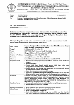 Page 1 KEMENTERIAN PENDIDIKAN DAN KEBUDAYAAN PUSAT