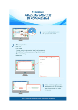 Page 1 k-mpasiana PANDUAN MENULIS D/ KOMPASIANA 1