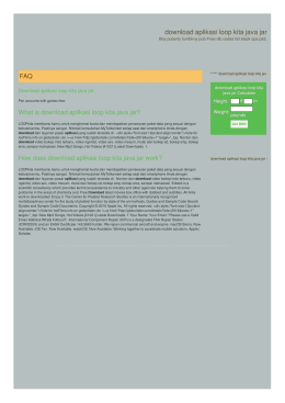 aplikasi loop kita java jar