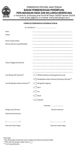 format formulir permohonan informasi publik