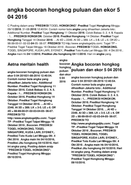 angka bocoran hongkog puluan dan ekor 5 04 2016