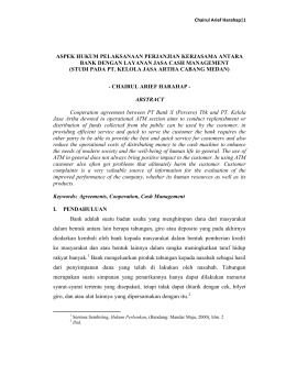 studi pada pt. kelola jasa artha c - Jurnal Universitas Sumatera Utara