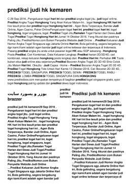 prediksi judi hk kemaren