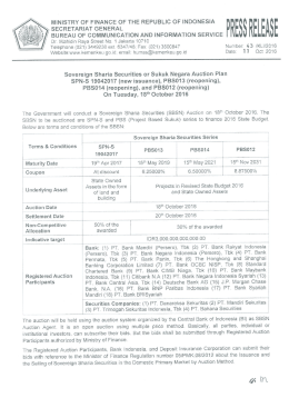 Page 1 2. S. MINISTRY OF FINANCE OF THE REPUBLIC OF