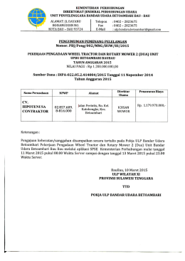 14.Pengumuman Pemenang Lelang