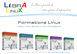 Catalogue de formation Linux - LibrA