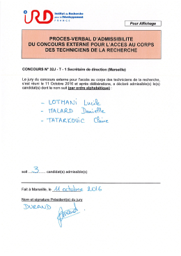 Admissibles 32J-T