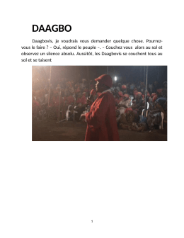 Daagbo à la Fête de la renaissance de l`humanité 2016 du