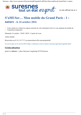S`aMUSer… Mon mobile du Grand Paris - 1