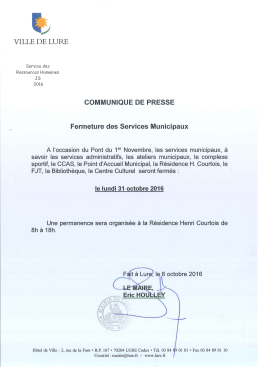 Consultez le communiqu&eacute; de presse