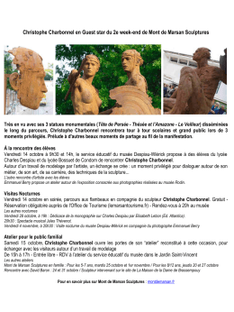 Christophe Charbonnel en Guest star du 2e week