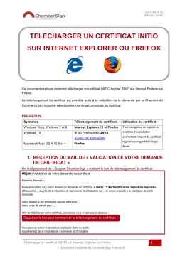 telecharger un certificat initio sur internet explorer ou firefox