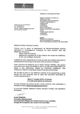 r&eacute;union mardi 11 octobre Wifimax