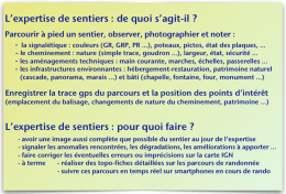 En quoi consiste une expertise de sentier ? … Petit rappel