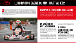 Ludo Racing gagne du Mini-Kart au KZ2