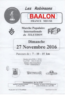 Affiche - Marche Ardennes Meuse