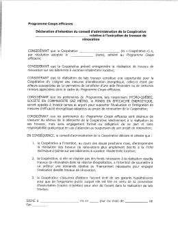 D&eacute;claration d`intention de travaux de r&eacute;novation