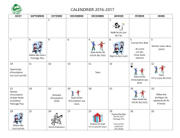 calendrier 2016-2017 - Club de patinage artistique adulte de Saint