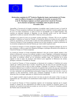 Délégation de l`Union européenne au Burundi