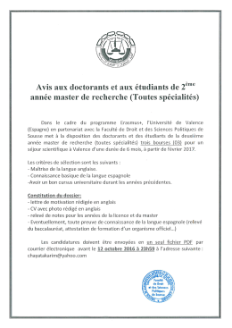 Visualisez le document  - Faculté de Droit et des Sciences
