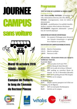 Au programme - Crous de Poitiers