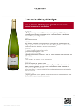 Claude Hauller - Riesling Vieilles Vignes | vincod LUP7FF | vin.co