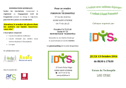 PLAQUETTE colloque DYS-42 du 13 octobre 2016