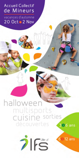 Page 1 Accueil Collectif de Mineurs Vacances d`automne 2 O OCU s