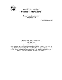 Comité monétaire et financier international