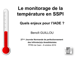 Le monitorage de la température en sspi ( PDF - 562 ko)