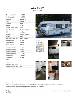 Adria 613 HT - caravan24.ch