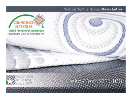 Oeko-Tex® STD 100 - Stellini Textile Group