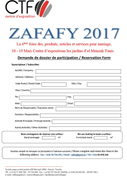 Dossier - zafafy 2017