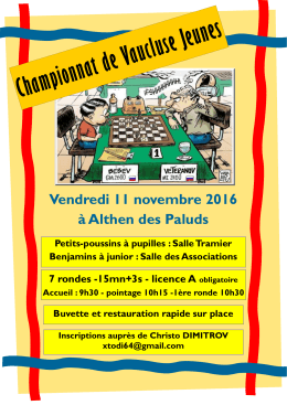 Championnat de Vaucluse Jeunes