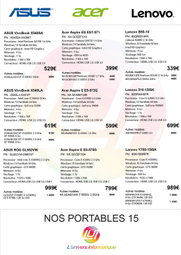 portable 15 - L`Univers Informatique